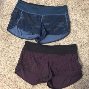 Lululemon work out shorts. 2/$40 or $25 each.
